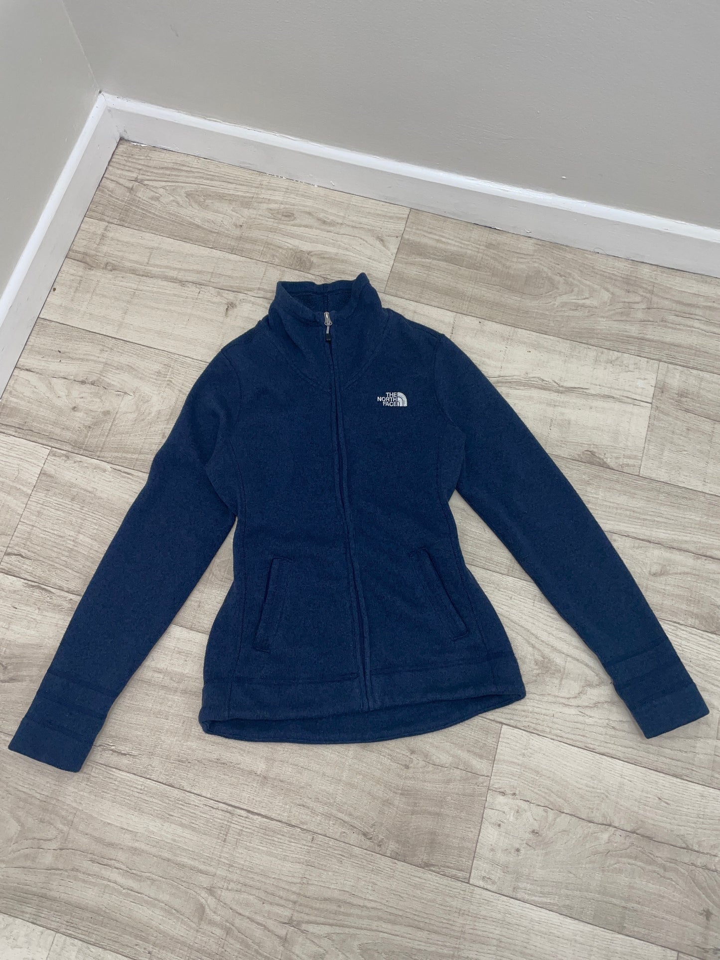 Navy Blue The North Face Fleece Jacket
