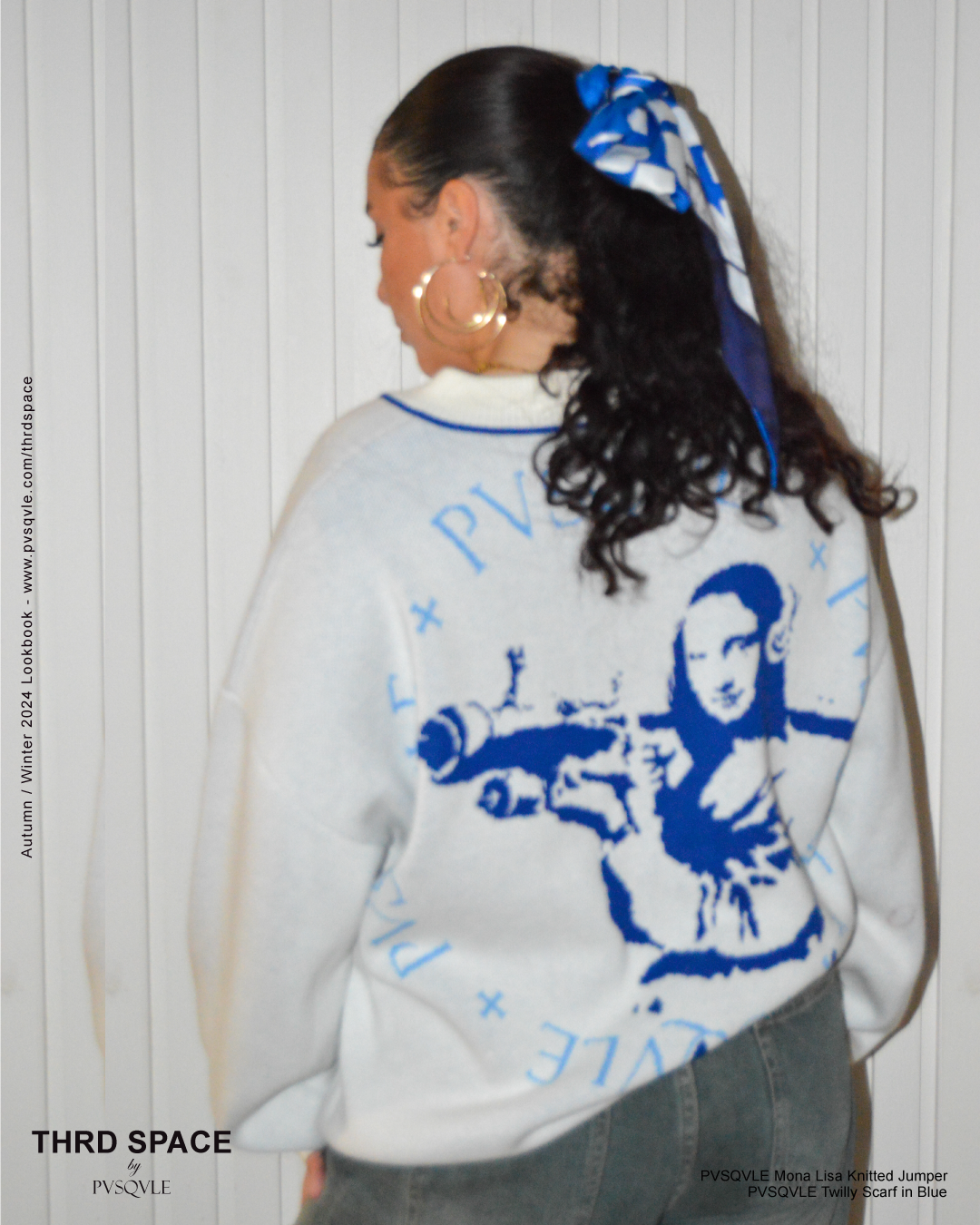 Blue Twilly Scarf