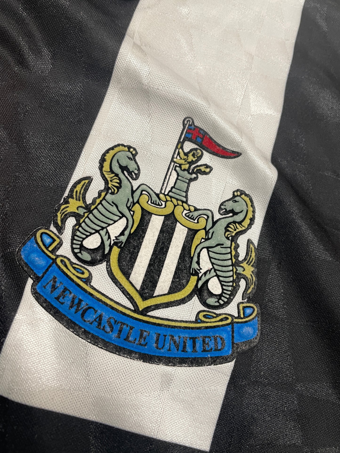 Newcastle United football 1990-1991 retro jersey