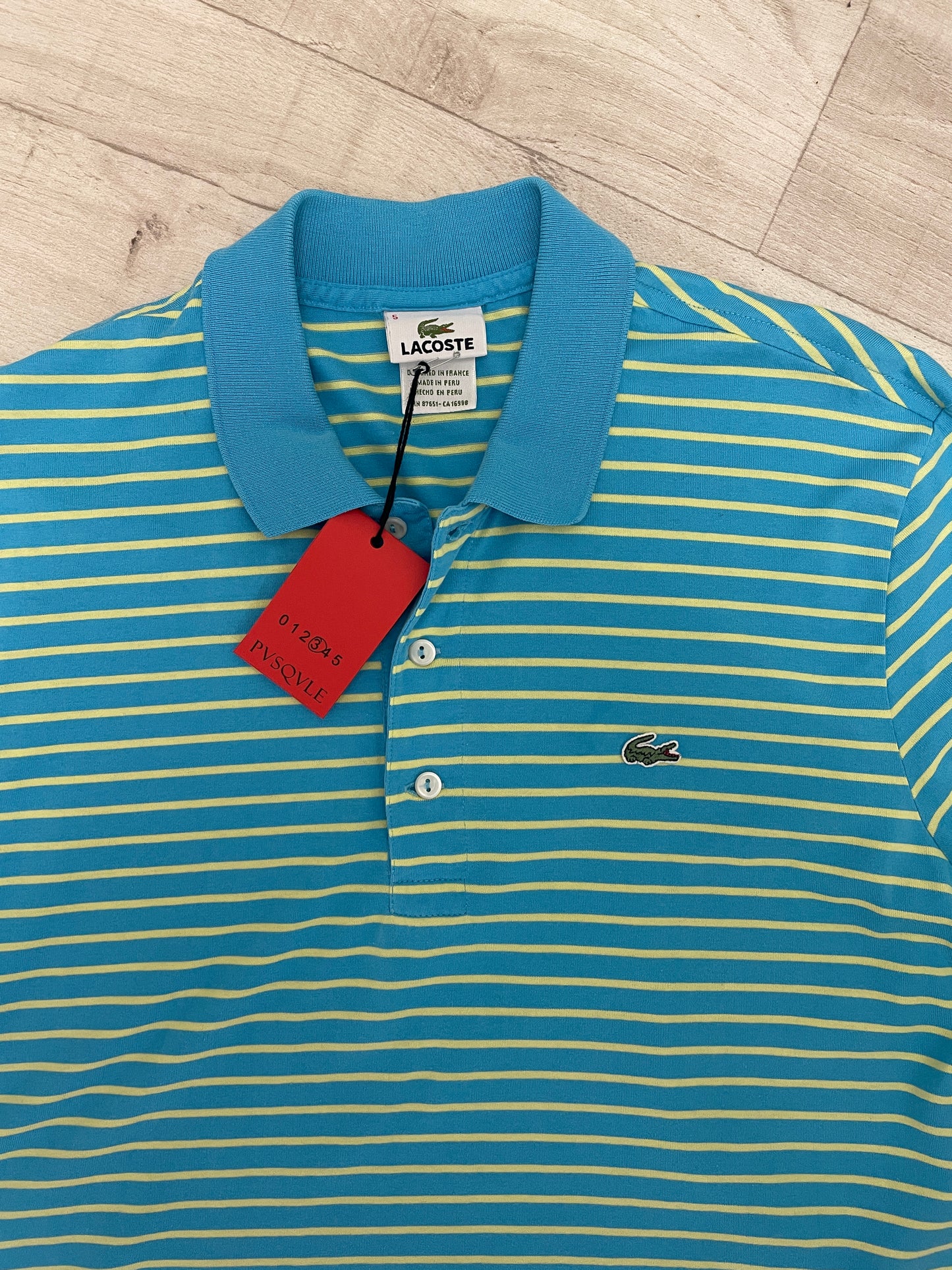 Lacoste Striped cotton polo shirt