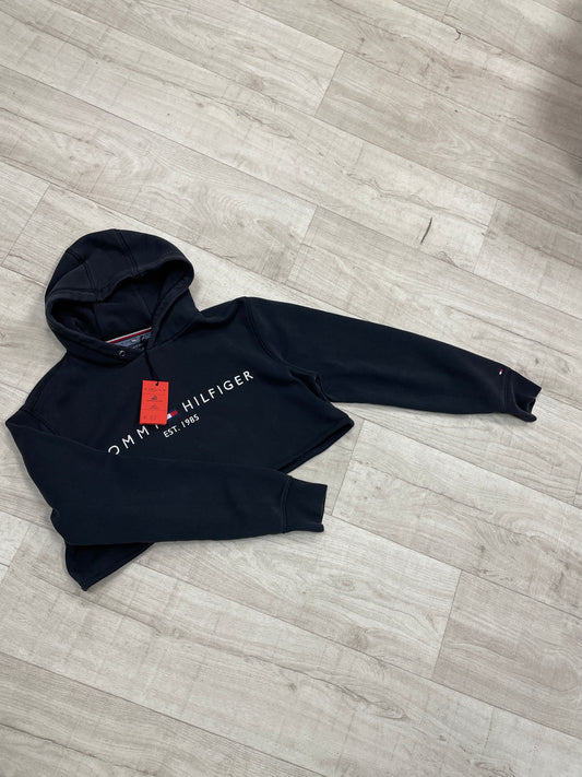 Reworked Tommy Hilfiger cropped hoodie