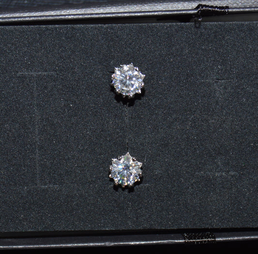 GRA certified Moissanite VVS1 earrings