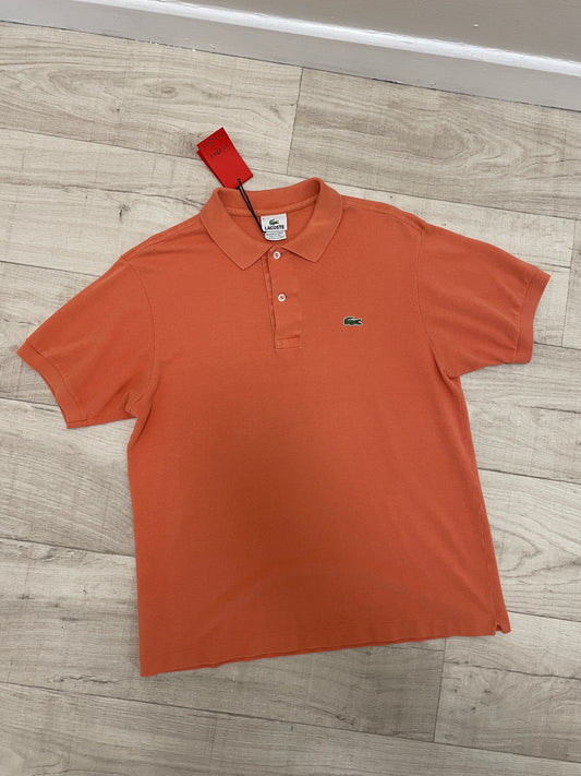 Peach Orange Lacoste polo shirt