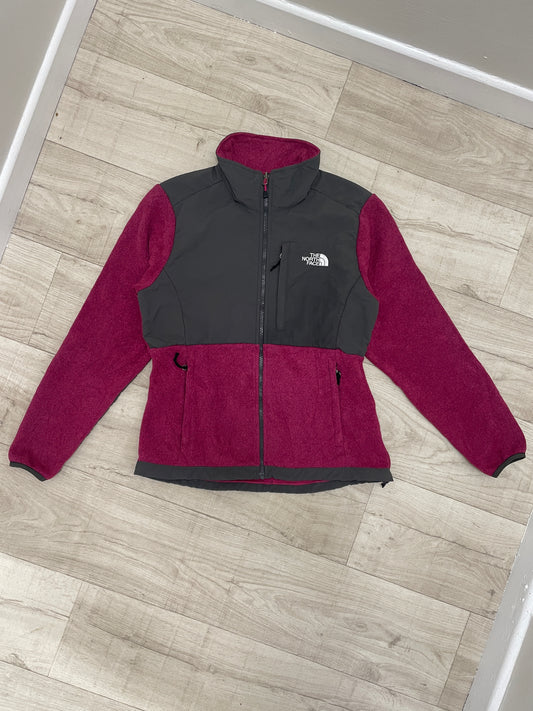 Burgundy The North Face Full Length Fleece Jacket