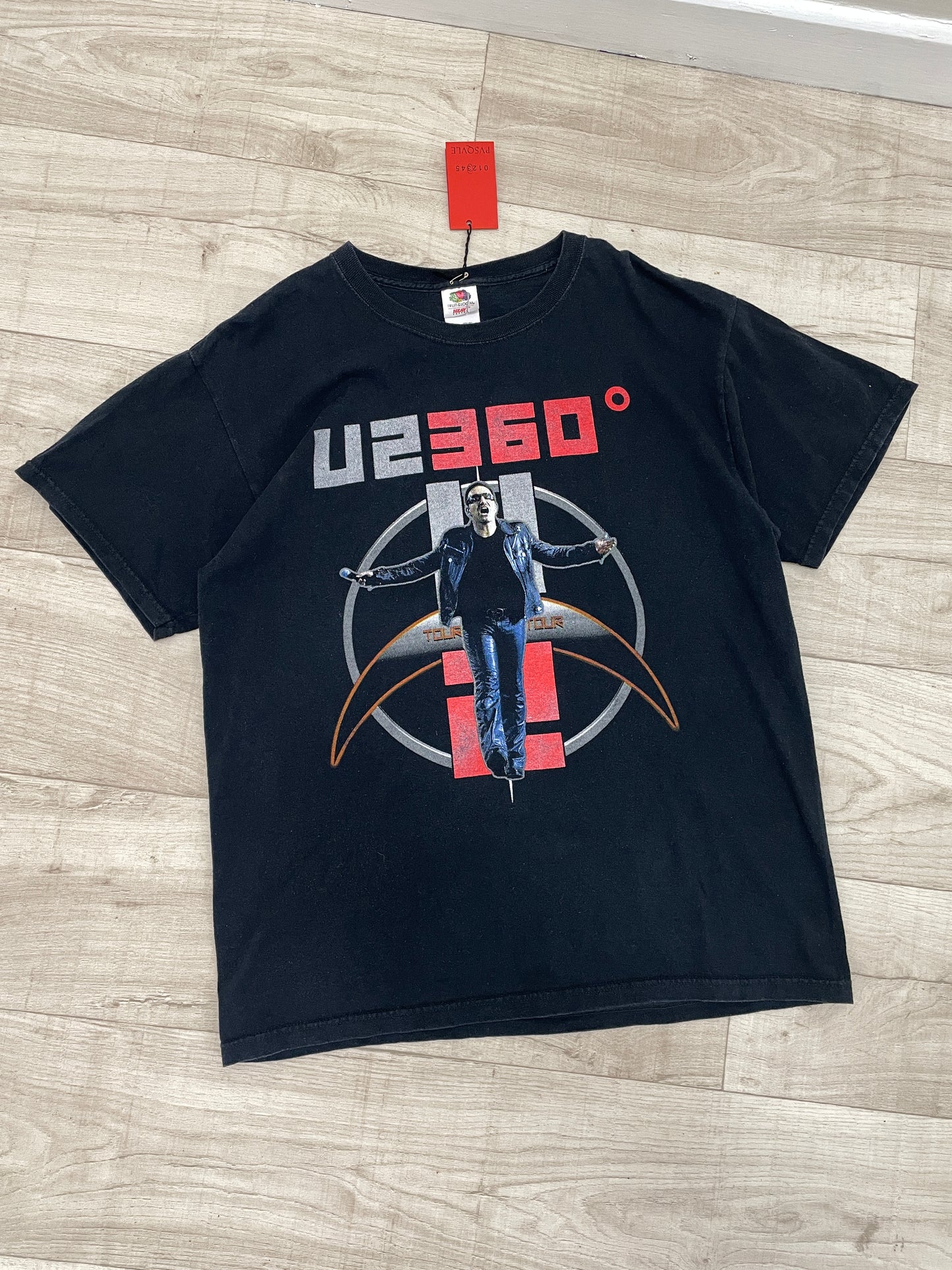 Black U2 360 Tour T-shirt