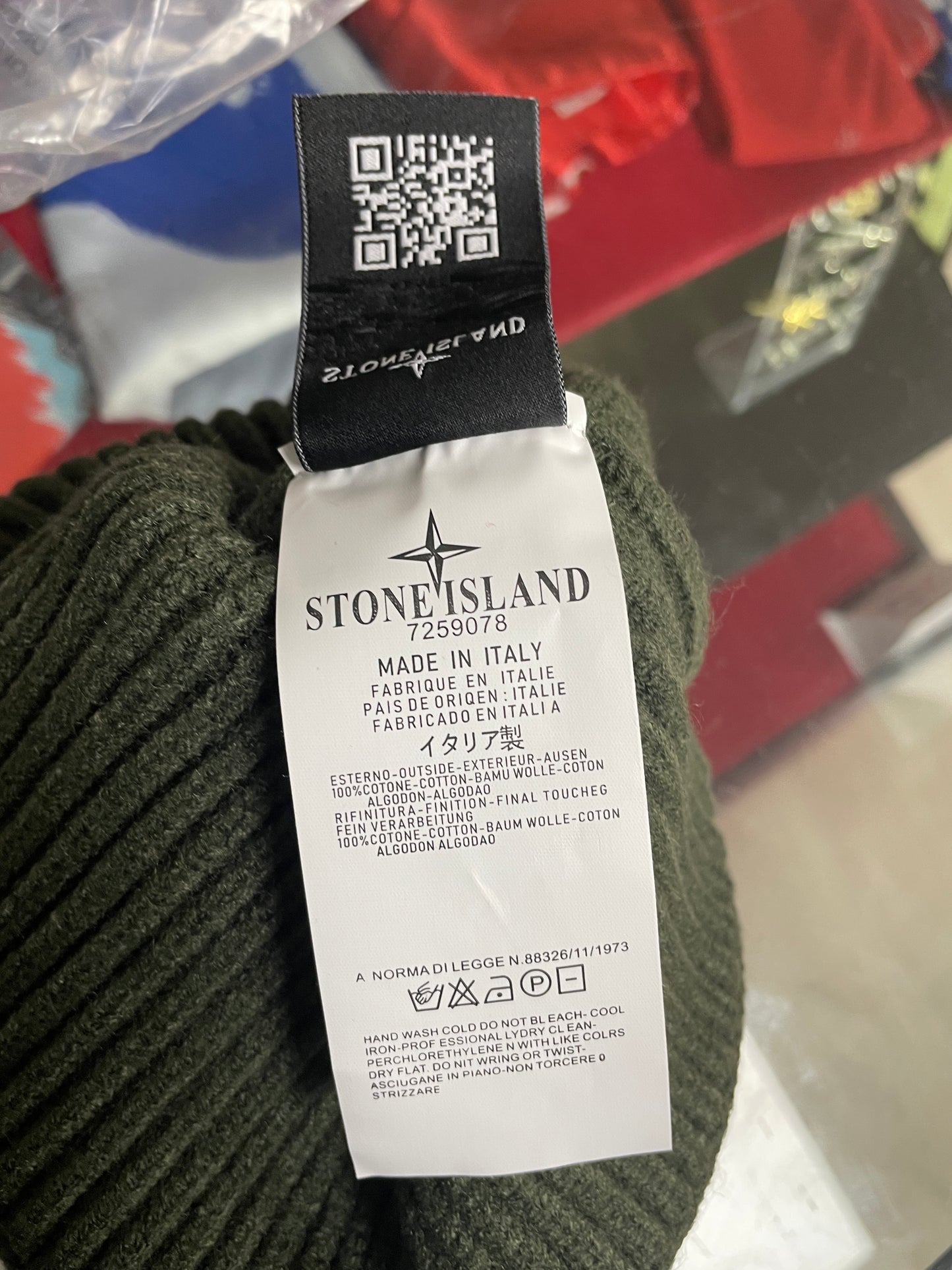 Stone Island "Compass Patch" beanie