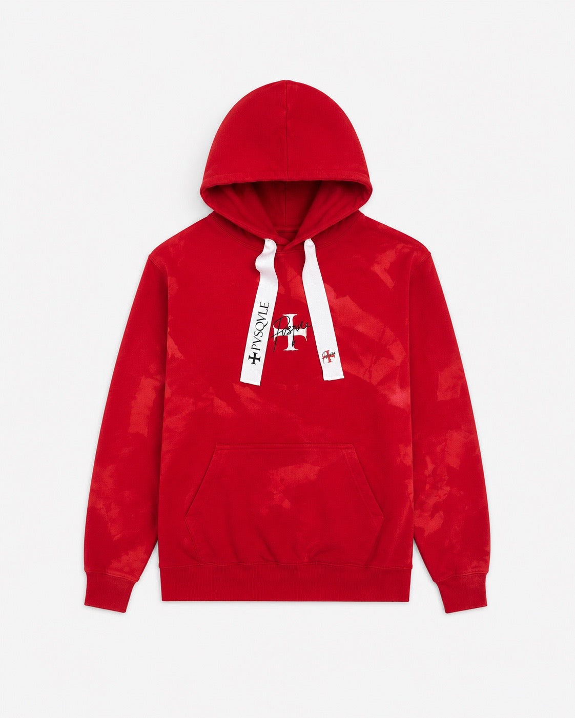 Red hoodie tie-dye hoodie